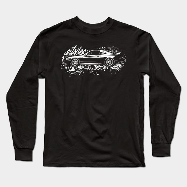 Nissan Silvia Graffiti Long Sleeve T-Shirt by thesupragoddess